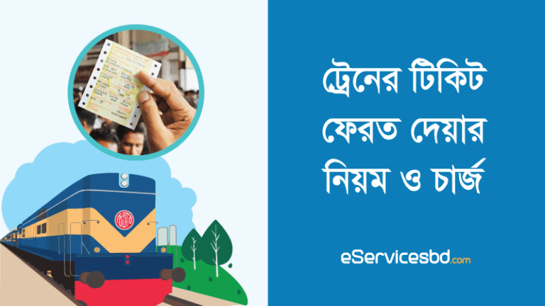ট্রেনের টিকিট ফেরত দেওয়ার নিয়ম