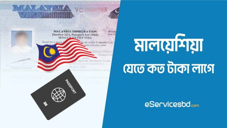 মালয়েশিয়া যেতে কত টাকা লাগে