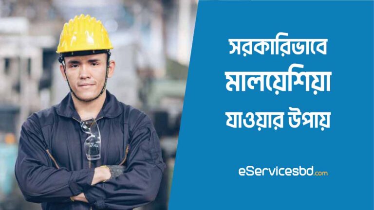 সরকারিভাবে মালয়েশিয়া যাওয়ার উপায়
