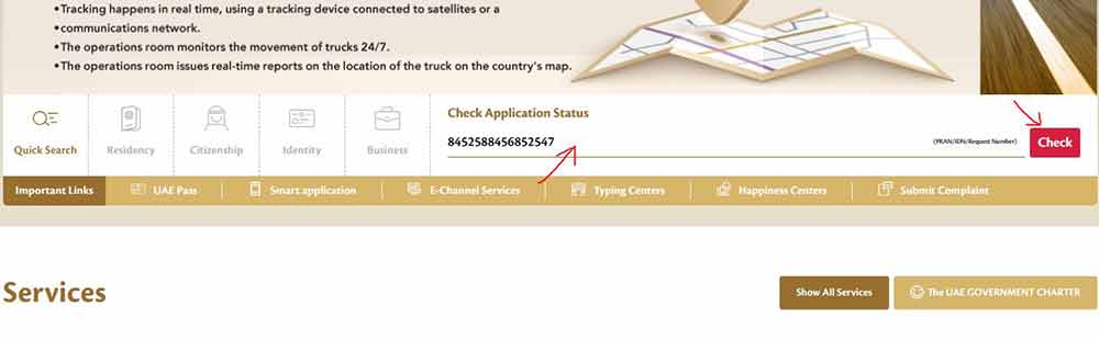 emirates id application status check