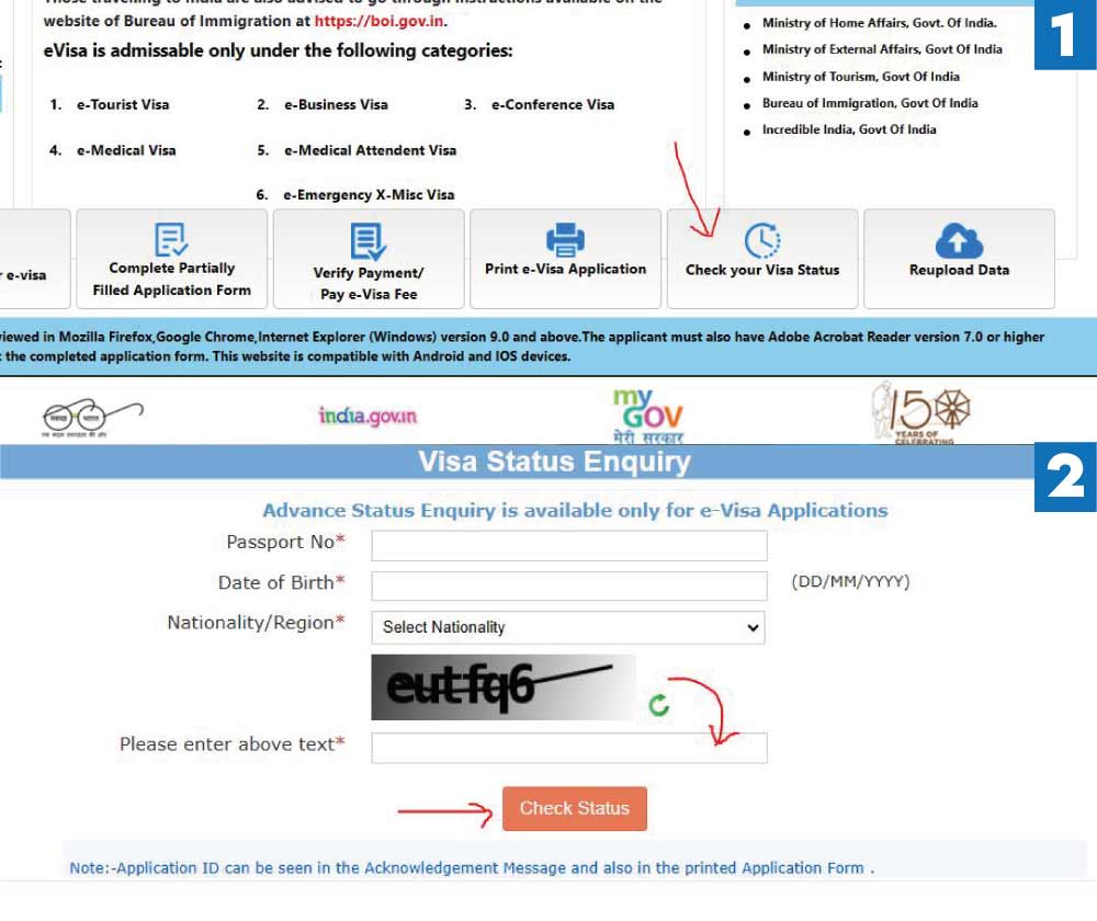 Indian Visa Check Online by Passport Number