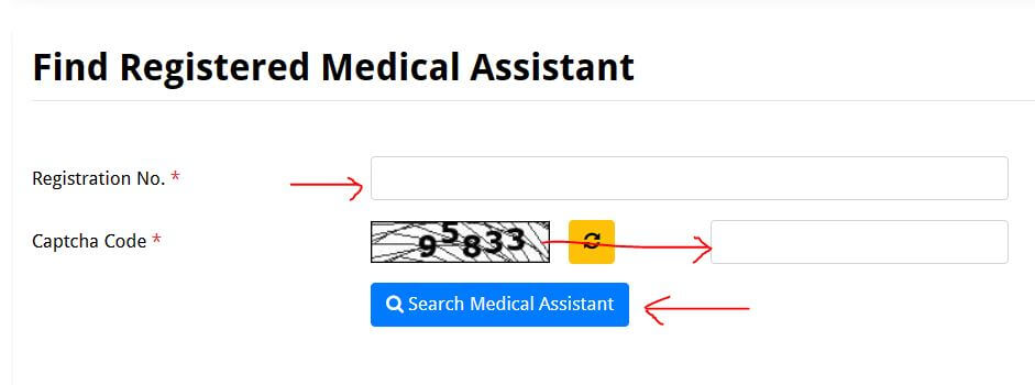 medical assistant registration check