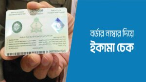 সৌদি ইকামা চেক